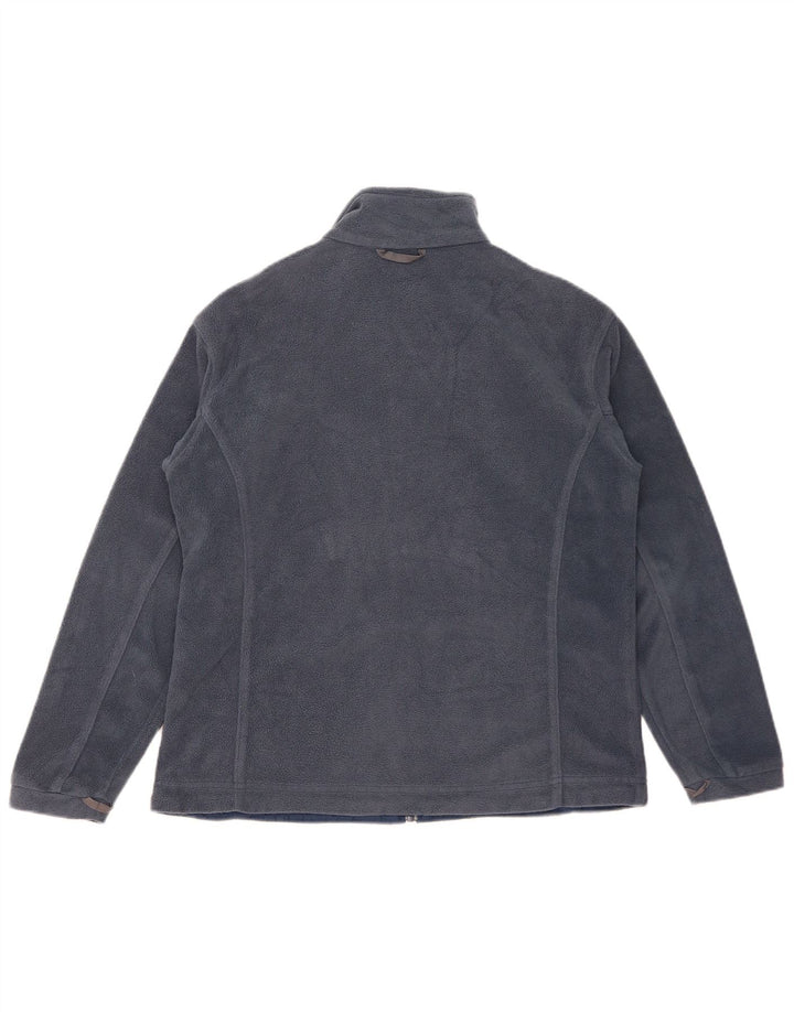 Columbia Dame Liner Fleece Jakke UK 16 Large Navy Blue Polyester