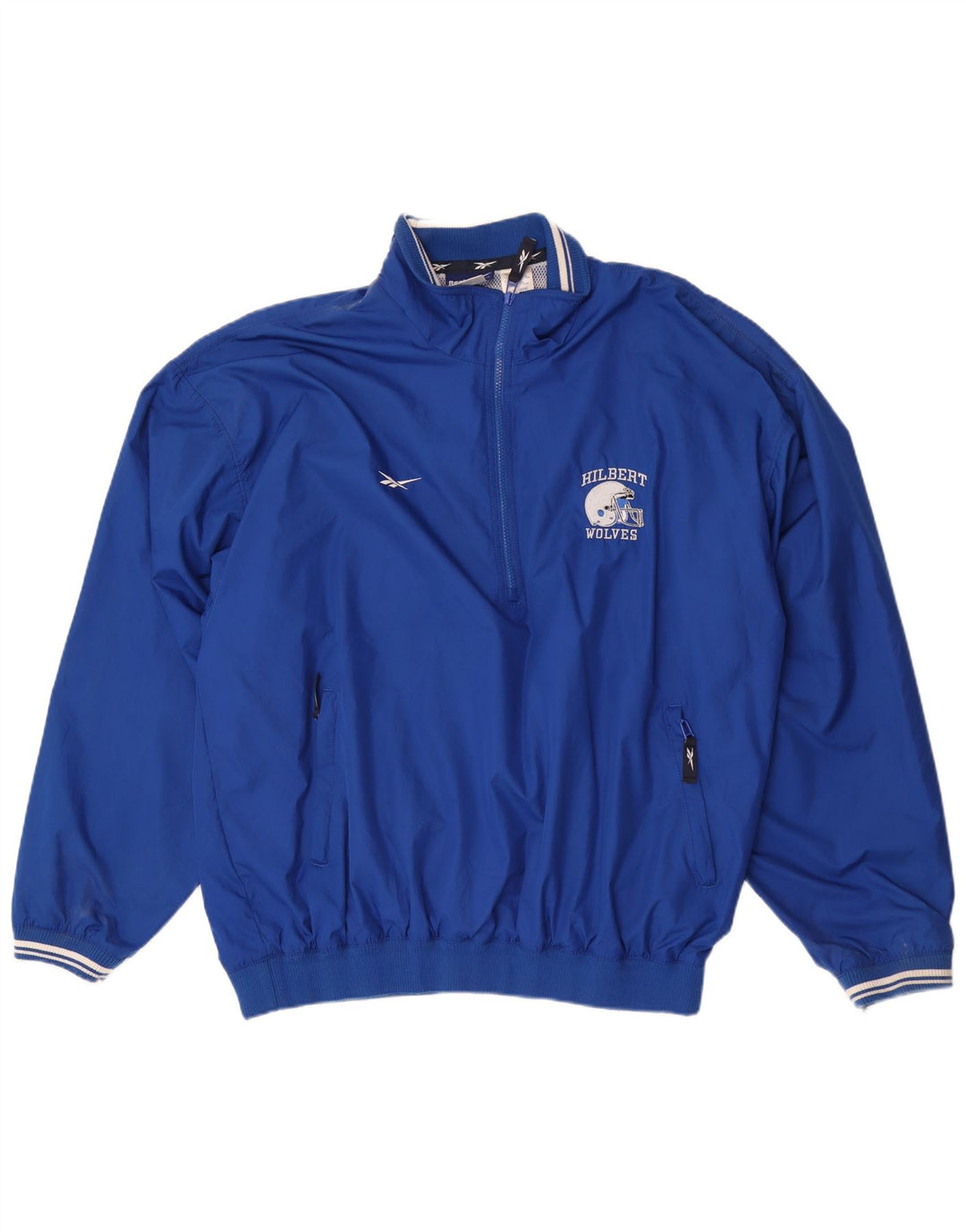Reebok Herre Grafisk Pullover Træningsdragt Topjakke XL Blå Polyester