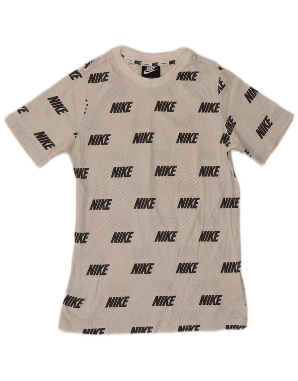 Nike drenge grafisk t-shirt top 12-13 år stor hvid bomuld