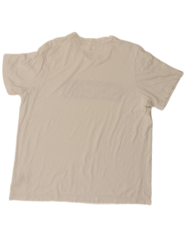 Adidas Mens Graphic T-Shirt Top XL White Cotton