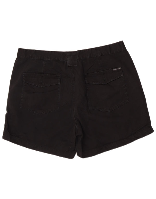 Calvin Klein Jeans Dame Chino Shorts US 14 XL W36 Sort Bomuld