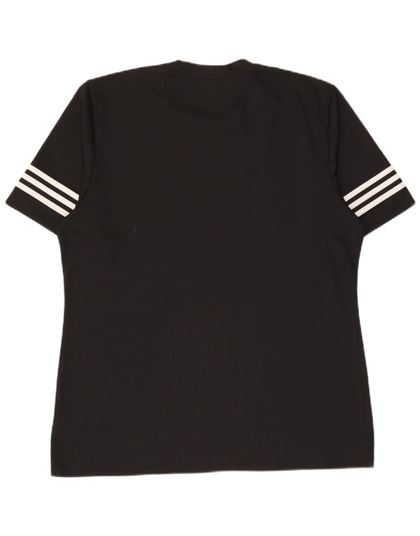 Adidas Herre Climalite T-Shirt Top XL Sort Polyester