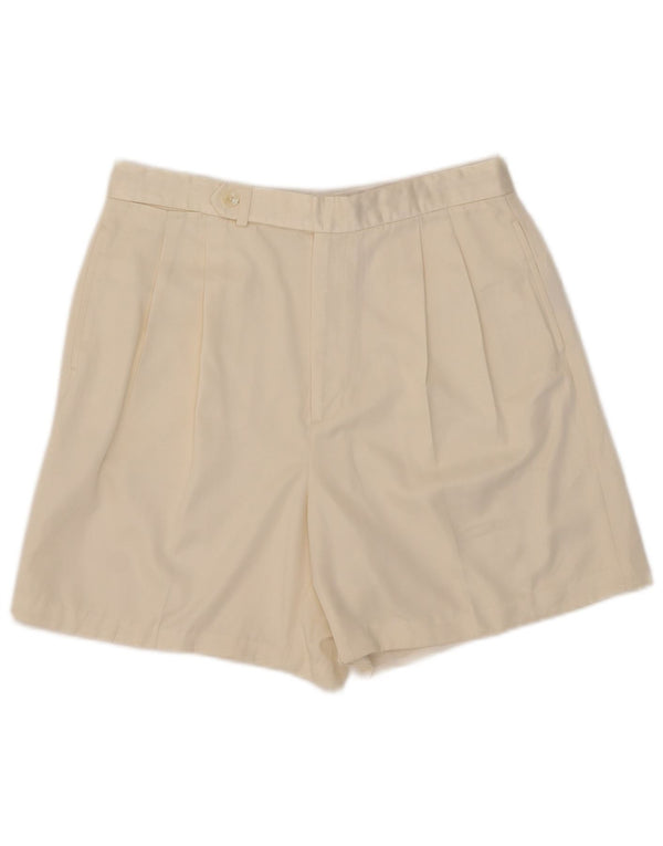 Ralph Lauren Womens Pegged Chino Shorts US 12 Large W31 Off White Polyester