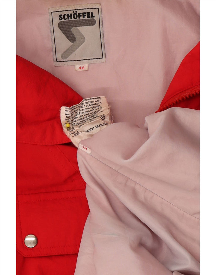 Schoffel Herre Loose Fit Anorak Skijakke EU 48 Medium Rød Polyester