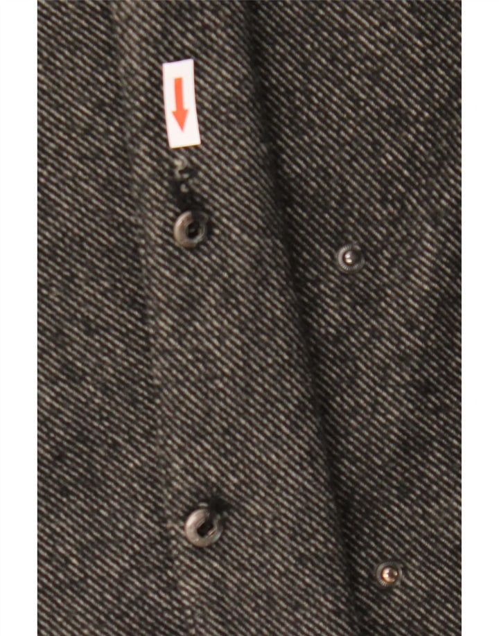 Marks & Spencer Dameoverfrakke UK 14 Medium Grey Pinstripe Polyester