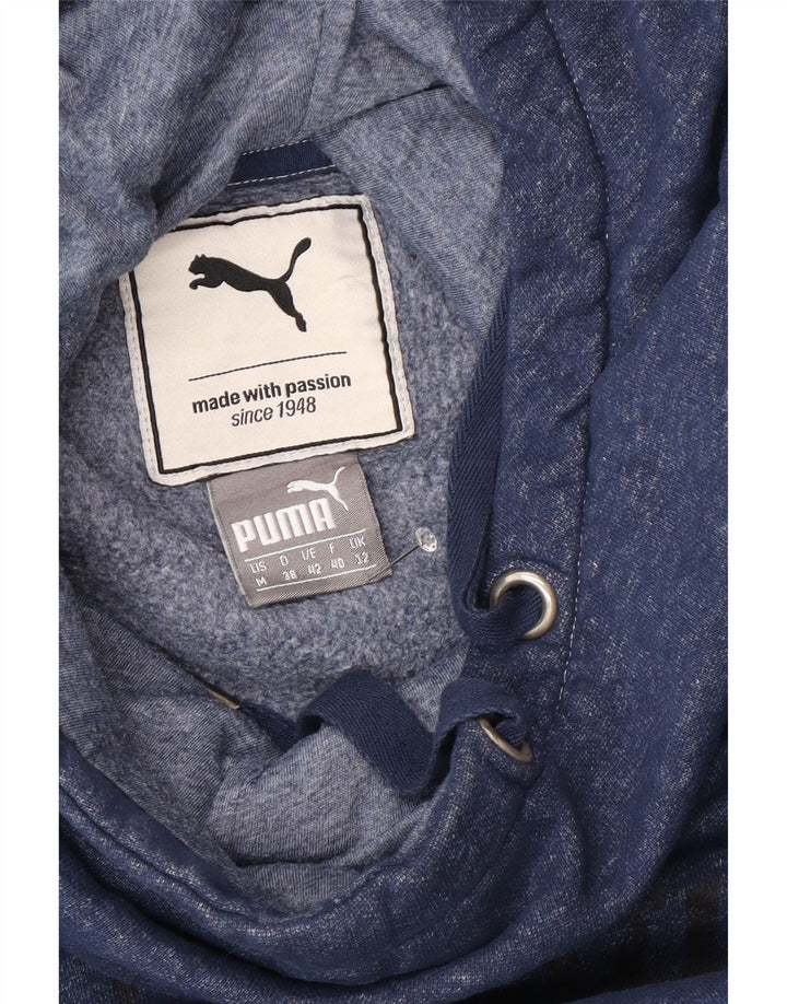 PUMA Oversized hættetrøje til kvinder UK 12 Medium Navy Blue Flecked
