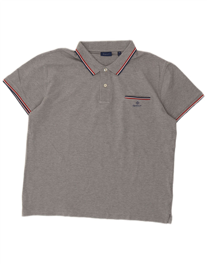 Gant Polo Shirt til mænd 2XL Grå Bomuld