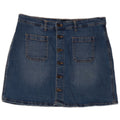 Gap Dame Mini Denim Nederdel UK 16 Large W34 Blue Cotton