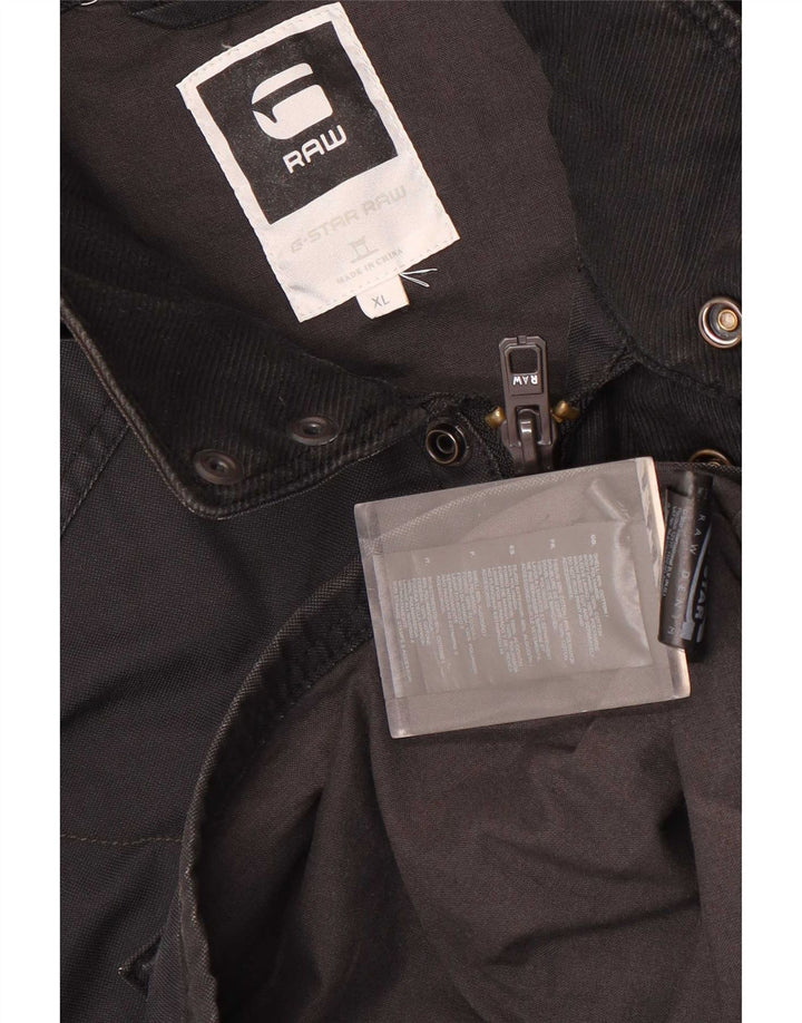 G-Star Herre Utility Jacket UK 42 XL Sort Bomuld