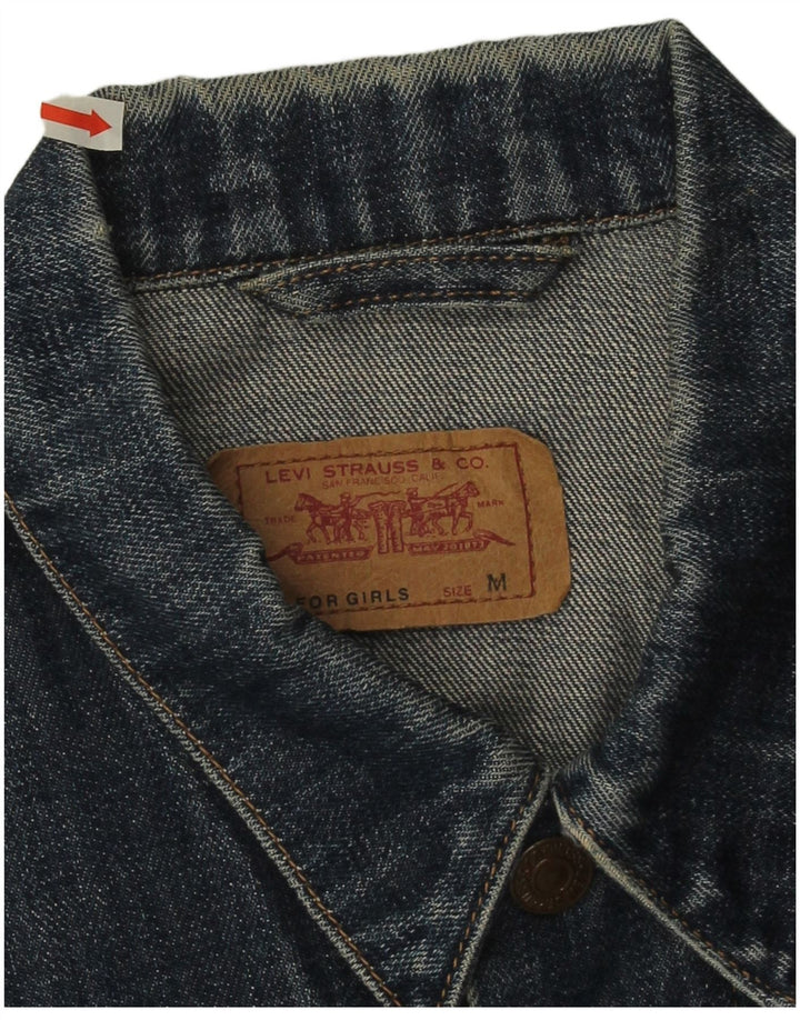 Levi's Girls Denimjakke 11-12 år Medium Navyblå Bomuld