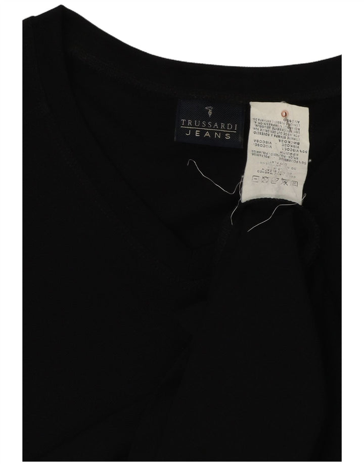 TRUSSARDI JEANS Herre T-Shirt Top Stor Sort Polyamid
