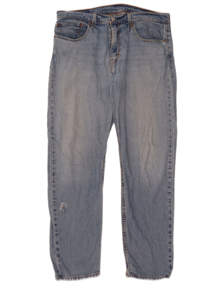 Levi's Herre 502 Straight Jeans W33 L32 Blå Bomuld