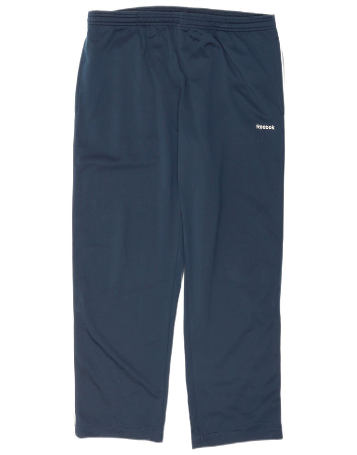 REEBOK Mens Tracksuit Trousers Medium Blue