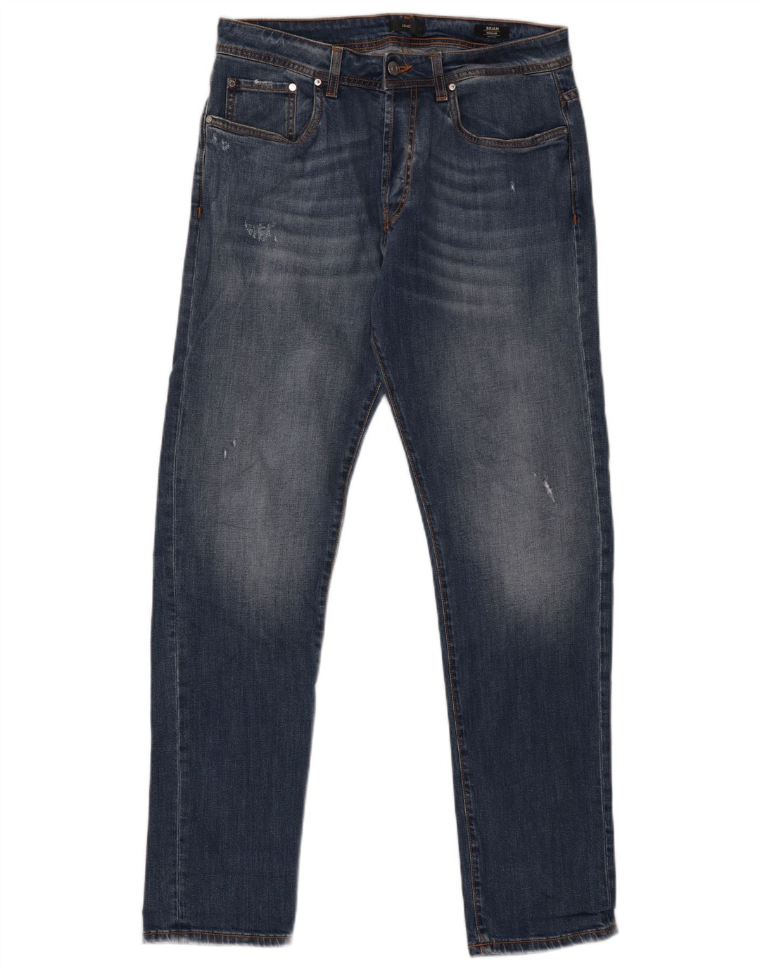Liu Jo Regular Straight Jeans til mænd W33 L33 Marineblå
