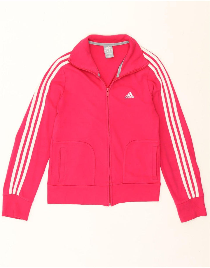Adidas træningsdragt topjakke til kvinder UK 12 Medium Pink Bomuld