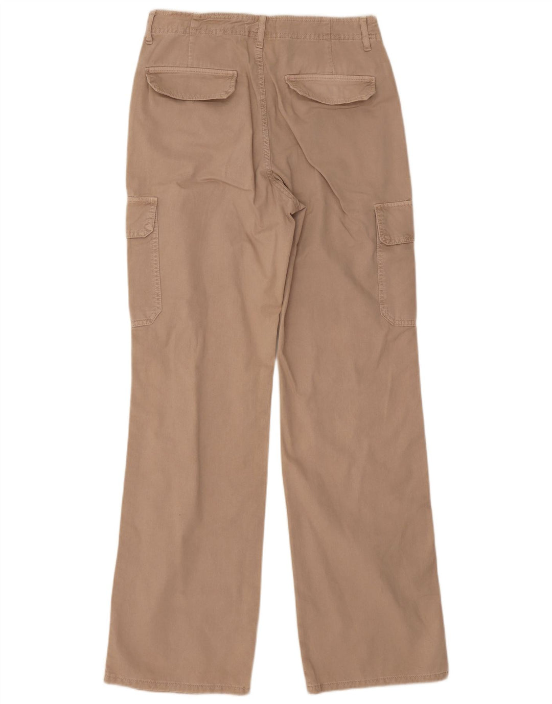 Zara Dame Straight Cargo Bukser EU 38 Small W28 L33 Beige