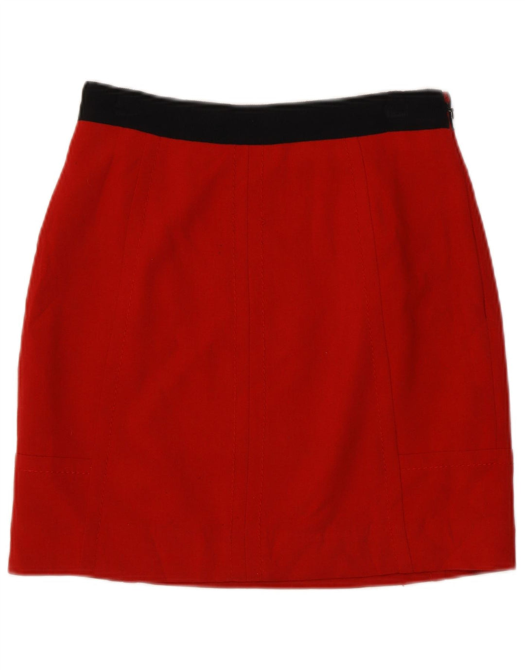 Coast Dame Mini-nederdel UK 8 Small W26 Red Colourblock Polyester