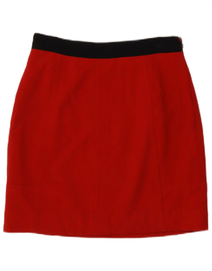 Coast Dame Mini-nederdel UK 8 Small W26 Red Colourblock Polyester
