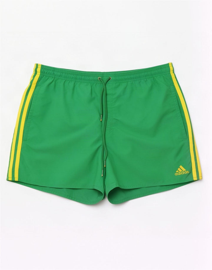 Adidas Sportsshorts til mænd, store grønne nylon