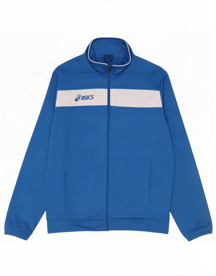 Asics Herre grafisk træningsdragt Topjakke Medium Blue Colourblock Polyester