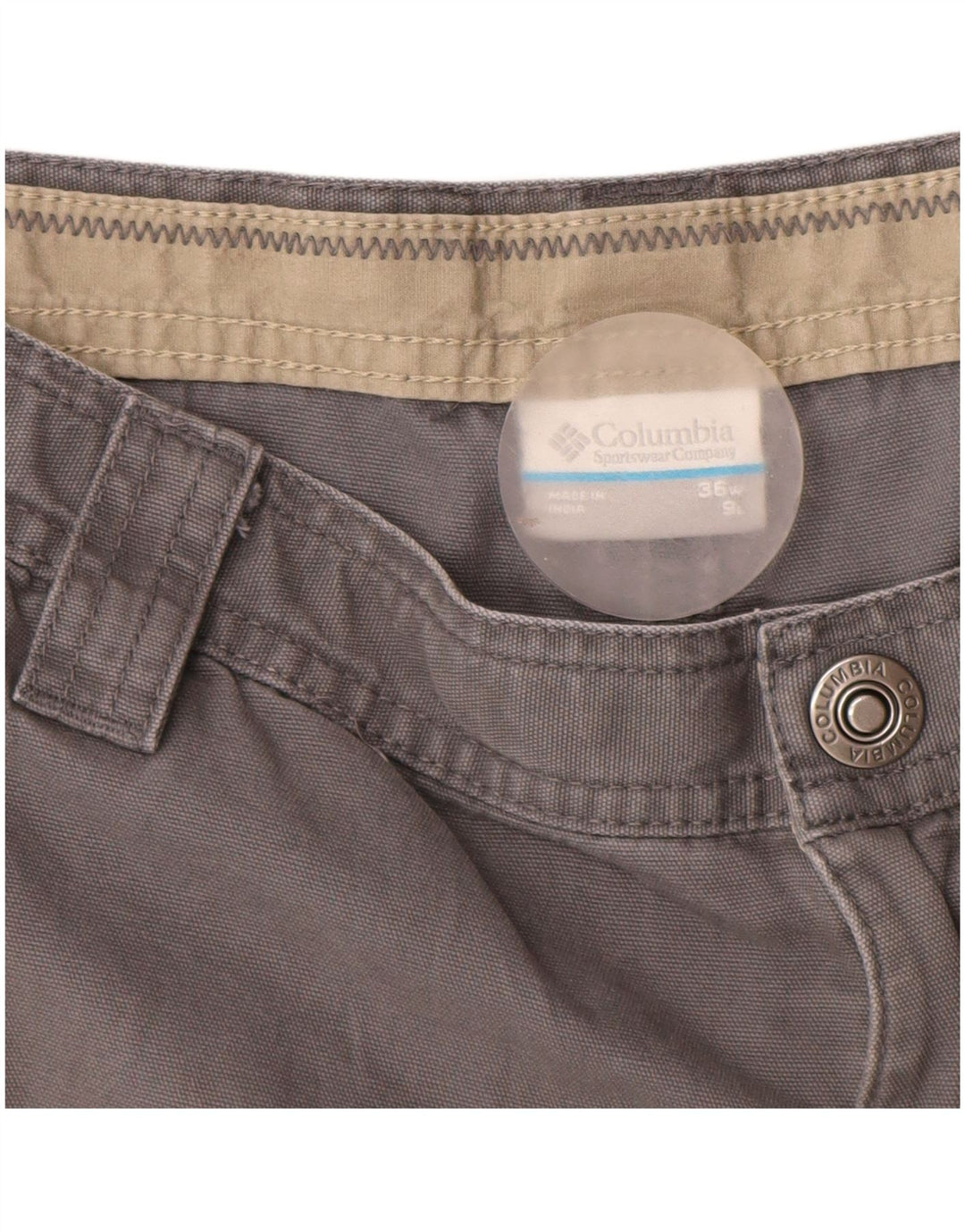 Columbia Herre Omni-Shield Cargo Shorts W36 Large Grå Bomuld