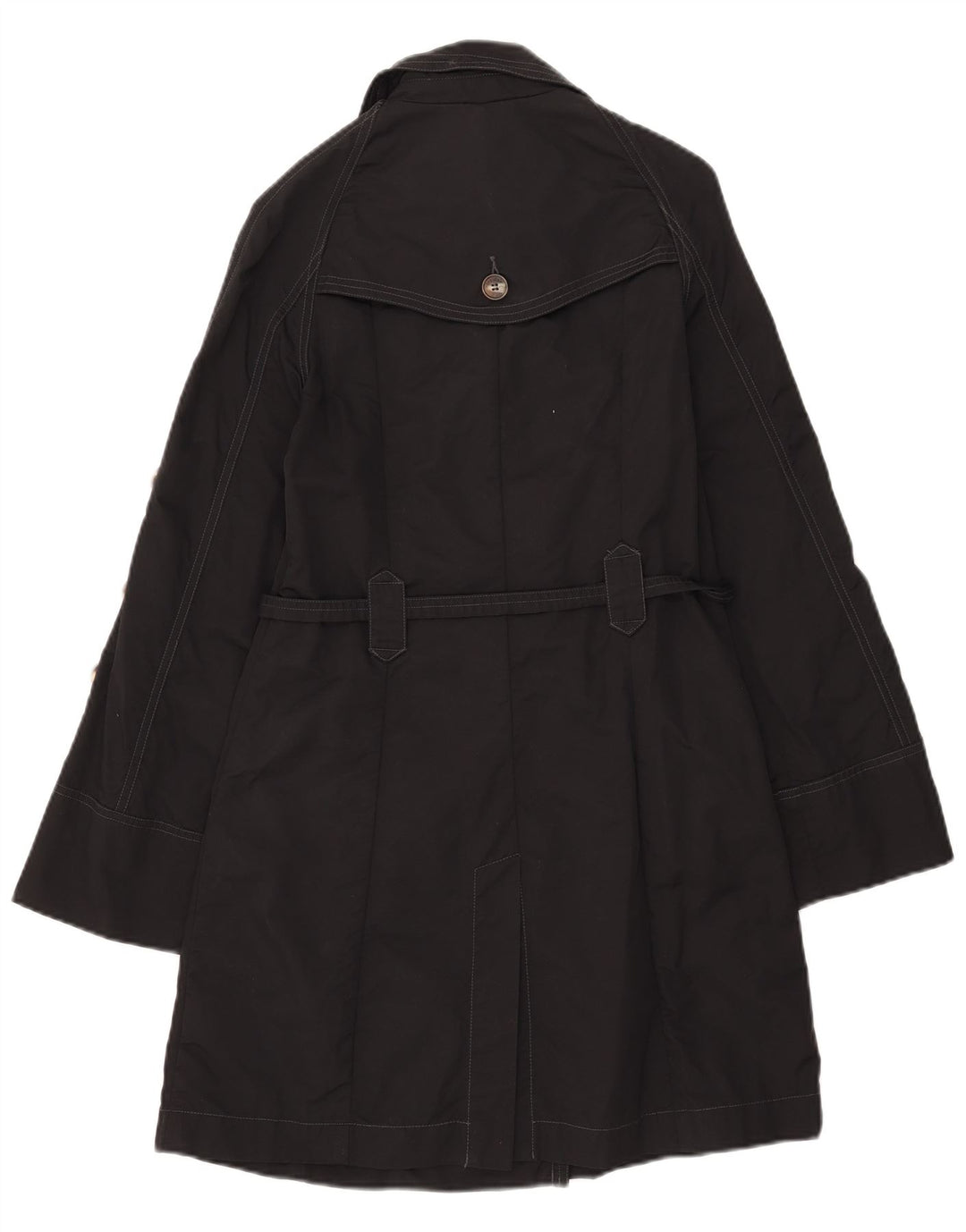 PEPE Jeans Dame Trench Coat UK 10 Small Black Bomuld