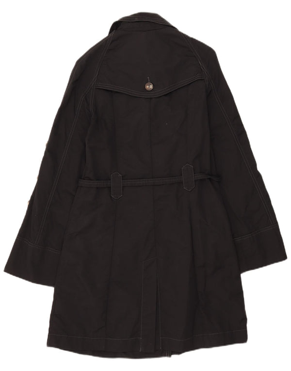 PEPE Jeans Dame Trench Coat UK 10 Small Black Bomuld