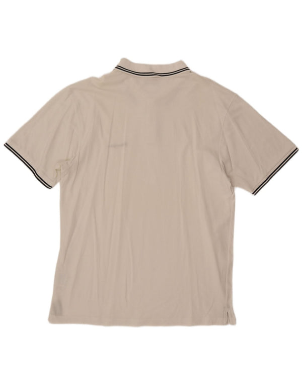 CHAMPION Herre poloshirt 2XL Hvid Bomuld