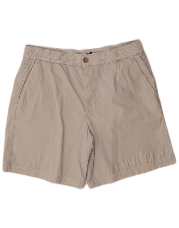 Zara Herre Chino Shorts Large W34 Grå Bomuld