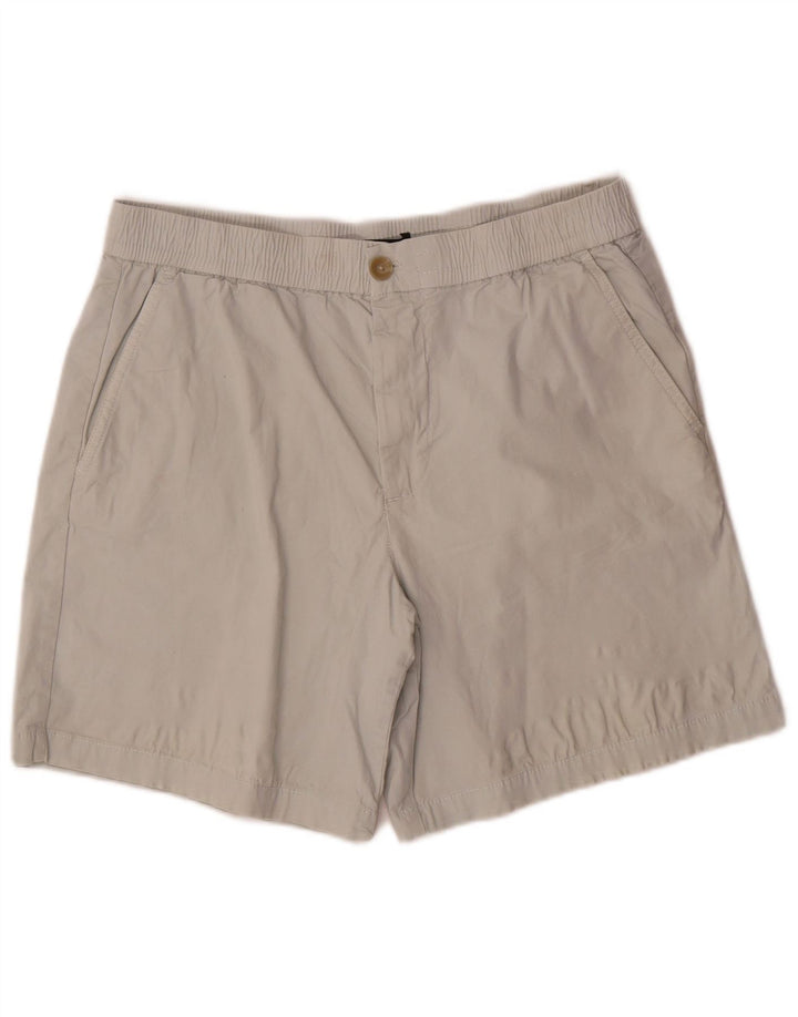 Zara Herre Chino Shorts Large W34 Grå Bomuld