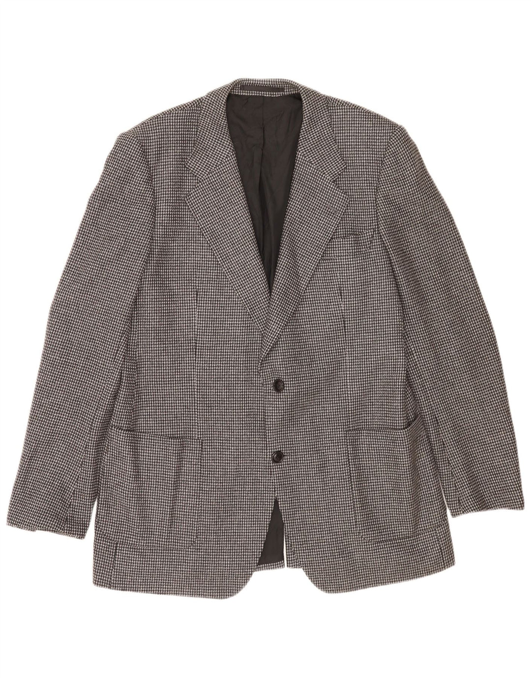 Vintage herre 2-knaps blazerjakke UK 38 Medium Grey Ternet Virgin Wool
