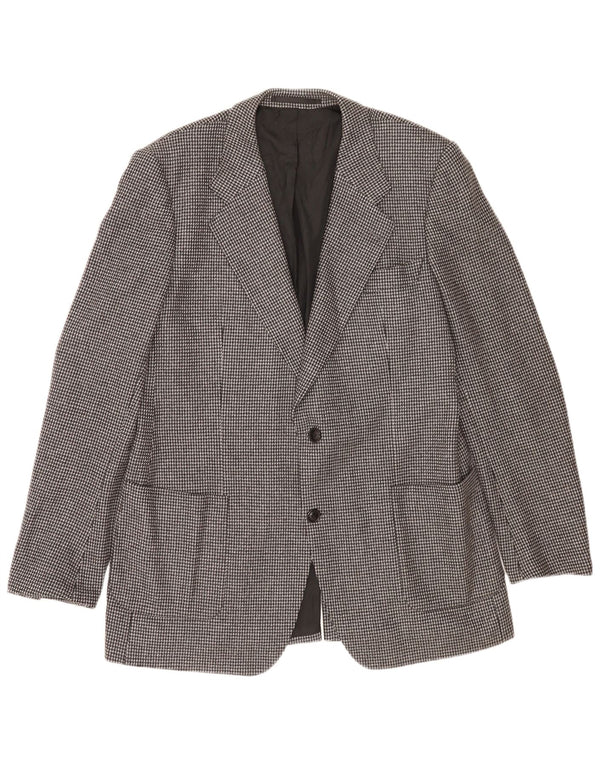 Vintage herre 2-knaps blazerjakke UK 38 Medium Grey Ternet Virgin Wool
