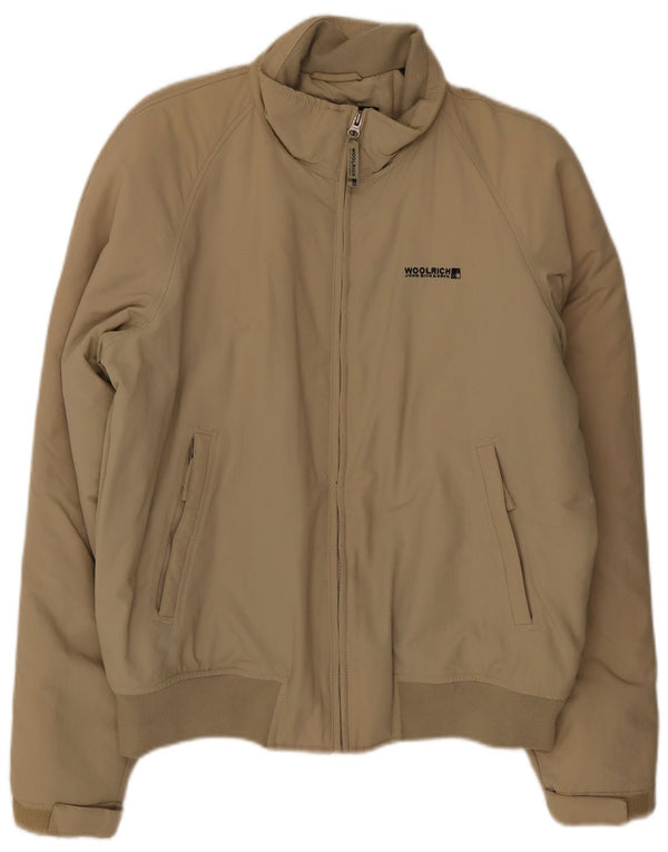 Woolrich Herre Bomber Jacket UK 40 Large Beige