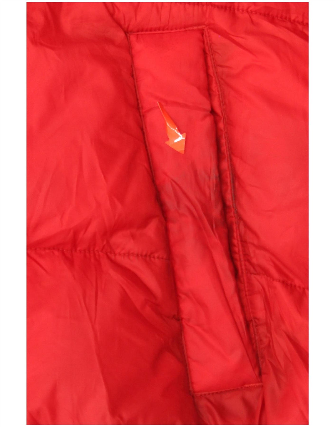 TOMMY HILFIGER Herre hættepolstret jakke UK 40 Stor rød farveblok