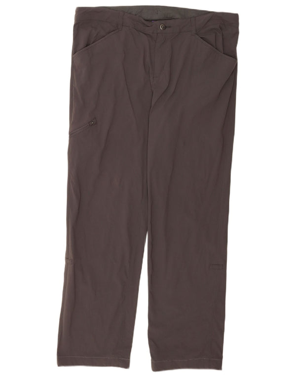 Patagonia Womens Straight Cargo Trousers US 16 2XL W38 L30 Grey Nylon