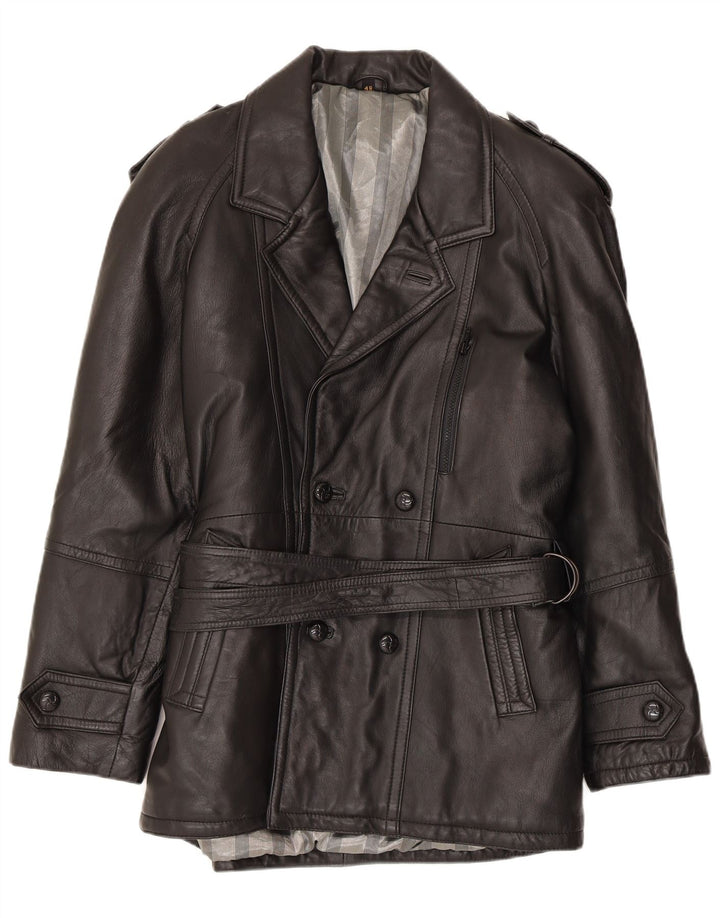 Vintage herre læderjakke IT 48 Medium Black Biker