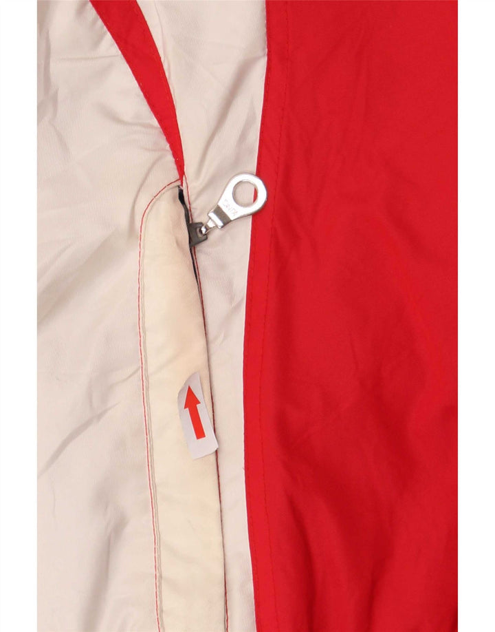 Ladakh Skijakke med hætte til mænd EU 50 Large Red Colourblock Polyester