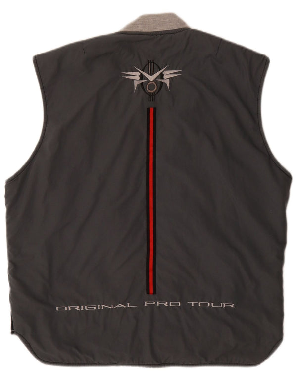 Lotto Herre Graphic Reversible Gilet UK 40 Large Black Polyester