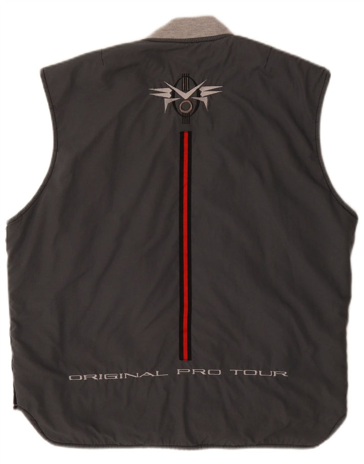 Lotto Herre Graphic Reversible Gilet UK 40 Large Black Polyester