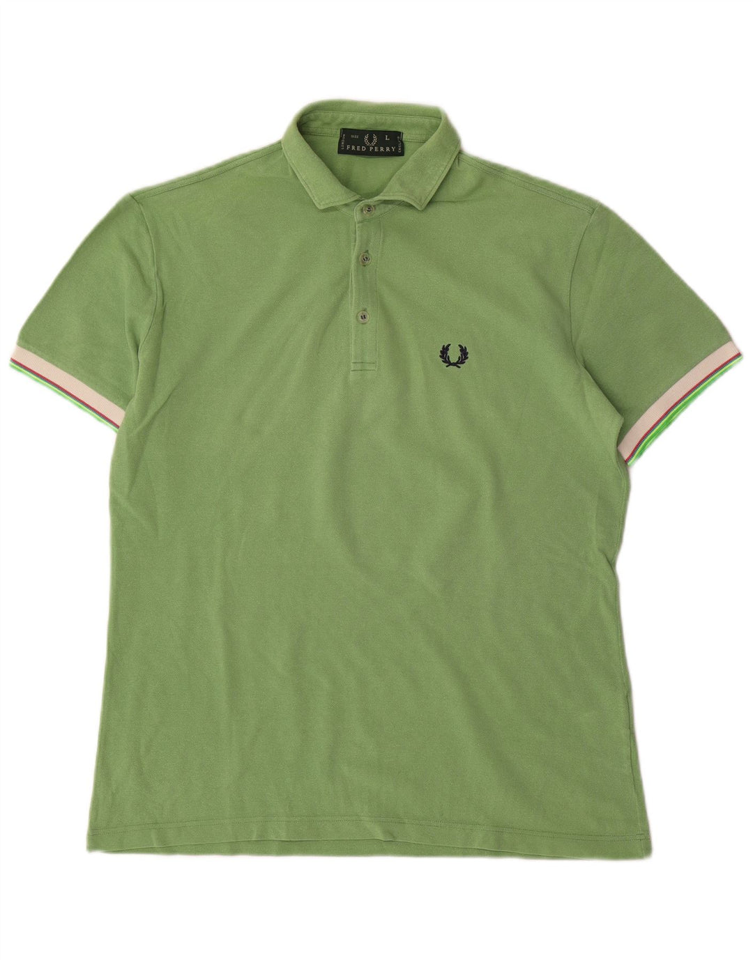 Fred Perry Herre poloshirt Stor grøn bomuld