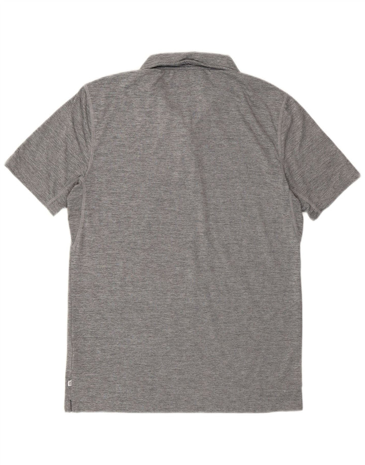 Calvin Klein Herre Golf Polo Shirt Lille Grå Flecked Polyester