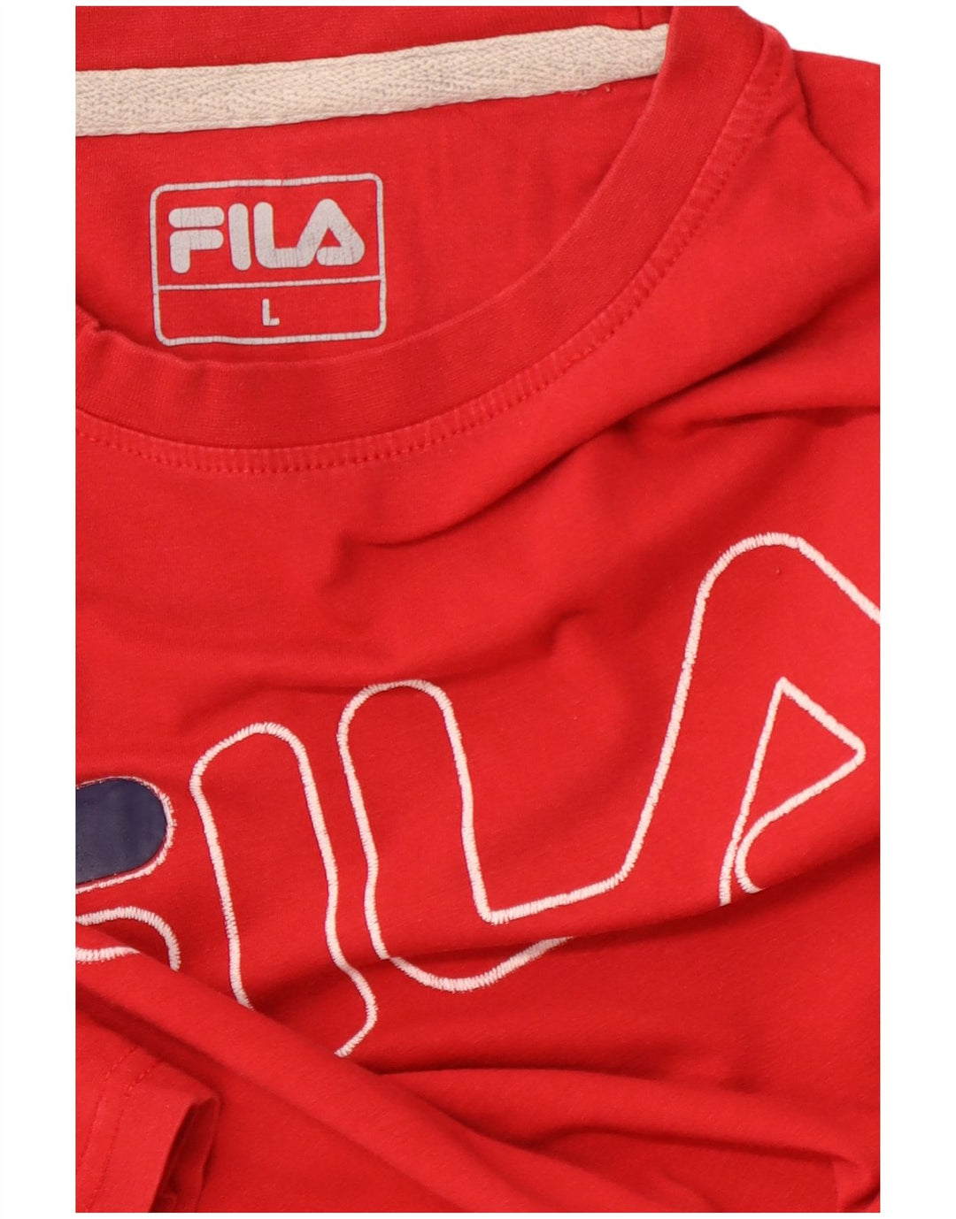 FILA Herre Grafisk T-Shirt Top Stor Rød