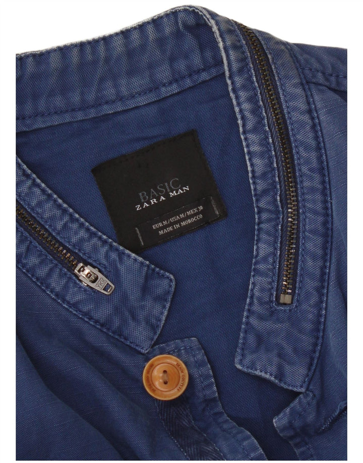 Zara Herre 5-knaps blazerjakke UK 38 Medium Blue