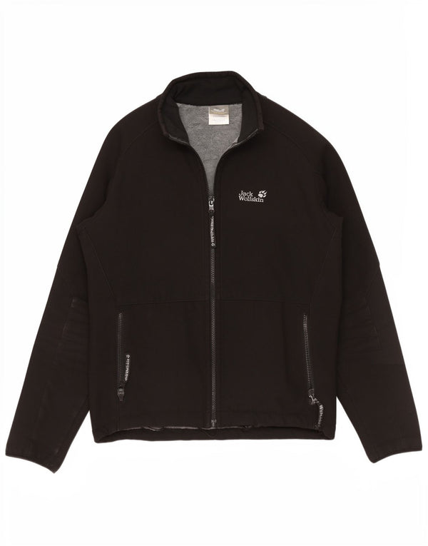 Jack Wolfskin Womens Bomber Jacket UK 36/38 Medium Black Polyester