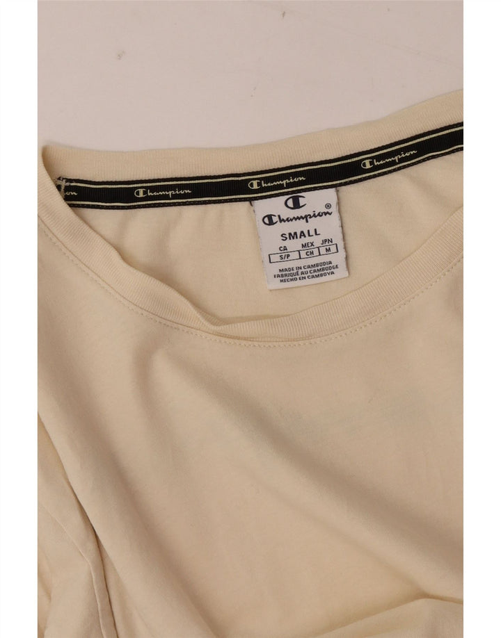 Champion Dame Grafisk Top Langærmet UK 10 Small Off White