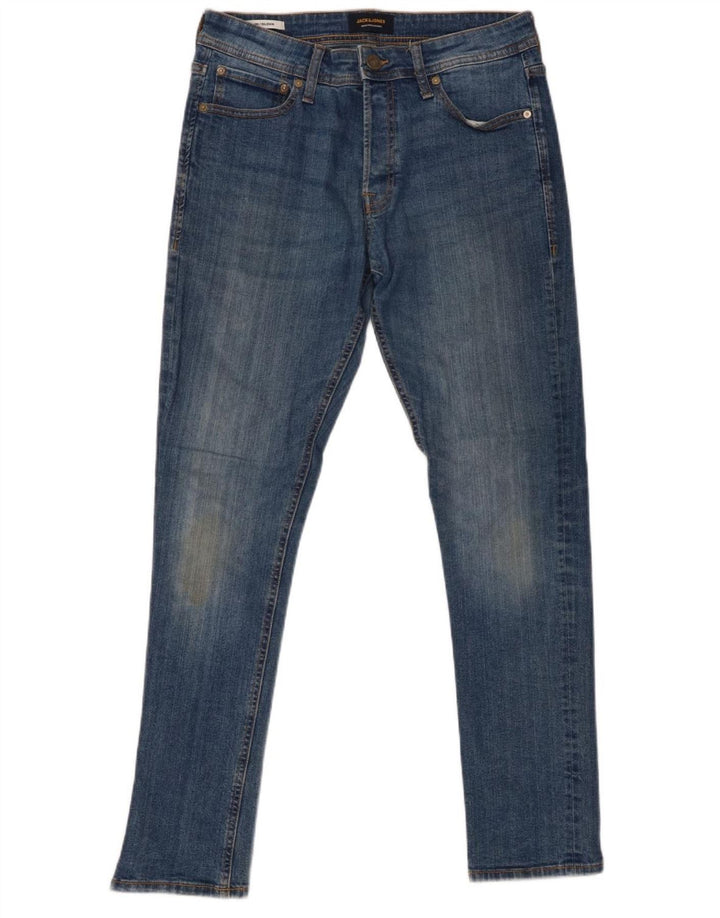 JACK & JONES Herre GLENN Skinny Jeans W32 L32 Blå Bomuld