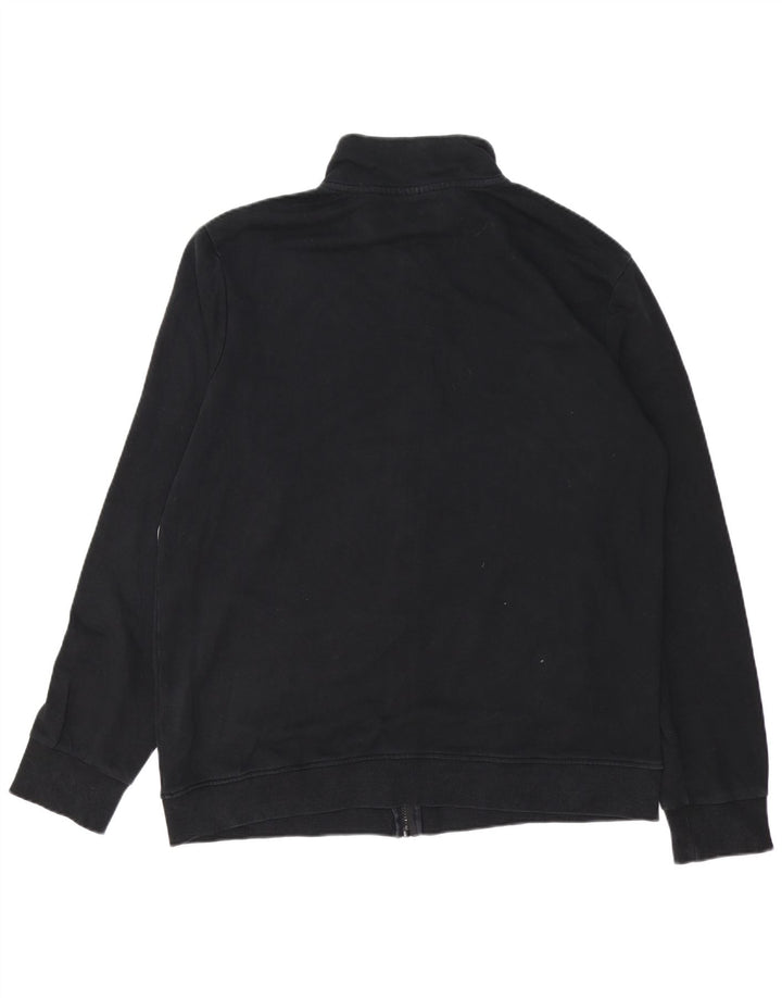 DIADORA Mens Tracksuit Top Jacket 2XL Black Colourblock Cotton