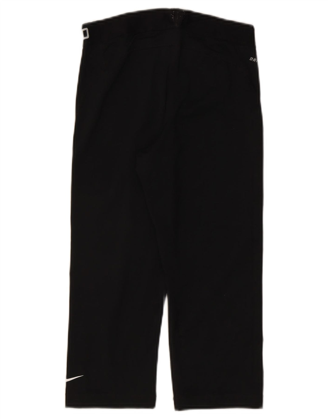 Nike Dame Dri Fit Grafiske Capri Leggings UK 12 Medium Sort Polyester
