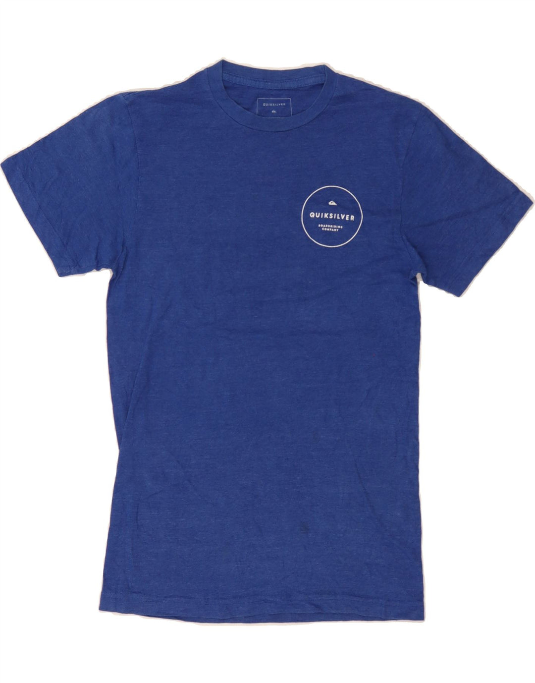 QUIKSILVER Mens Regular Fit Graphic T-Shirt Top Small Blue Cotton Vintage Quiksilver and Second-Hand Quiksilver from Messina Hembry 