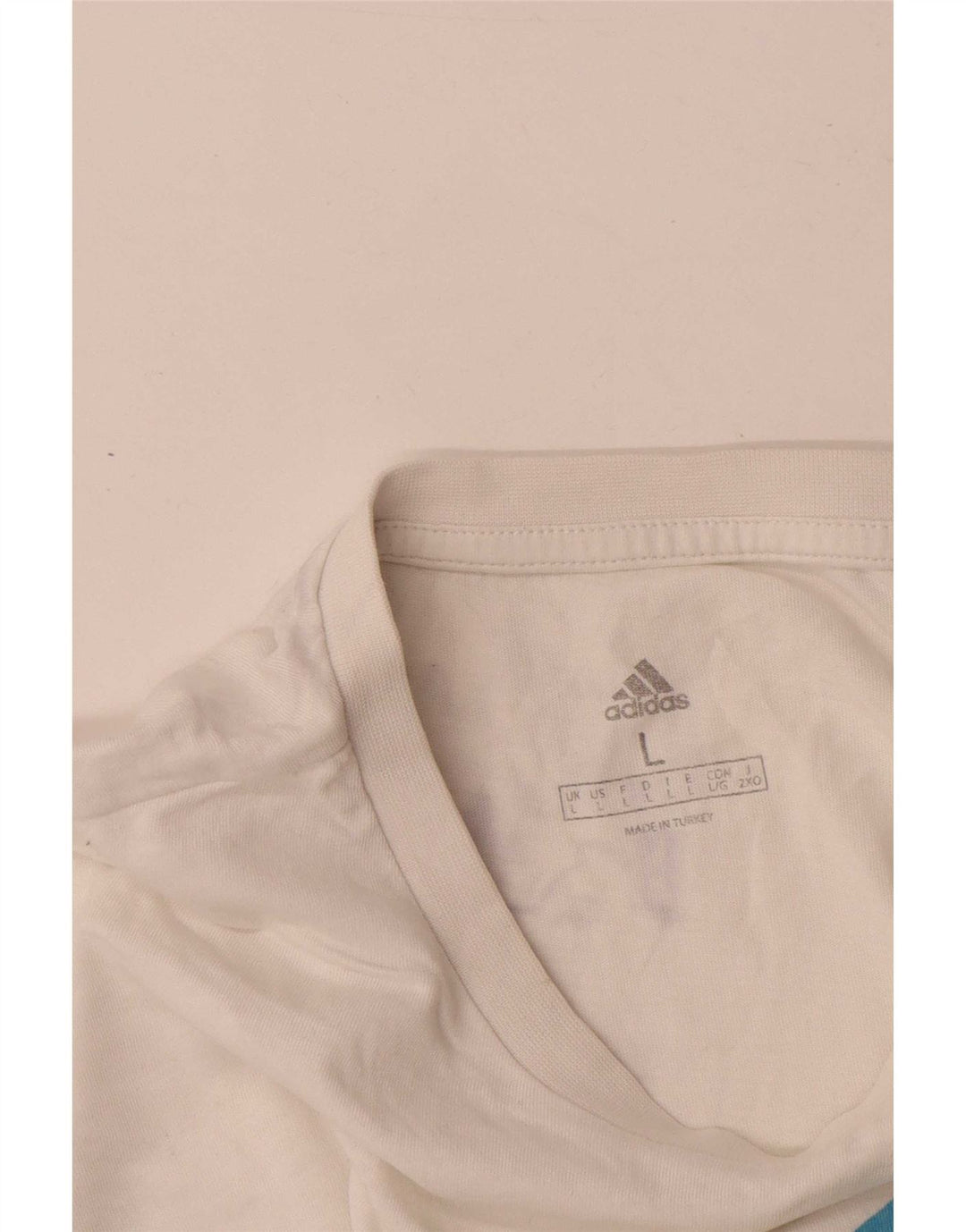 Adidas Grafisk T-shirt top til mænd, stor hvid bomuld